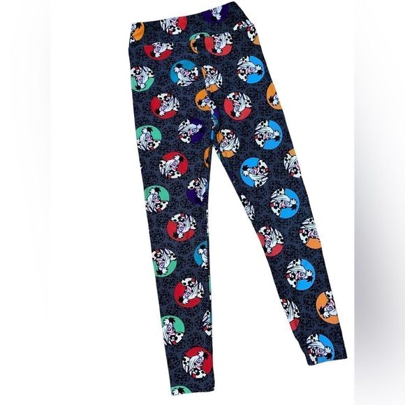 Lularoe tween LEGGINGS • DISNEY’S CRUELLA DeVIL • ADULT 00-0 & JUNIORS 8-16 •EUC - Picture 10 of 14